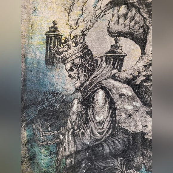 Shiroi Niko Gray Fantasy Winged Creature Short Sleeve Tee - Size M - Picture 3 of 4